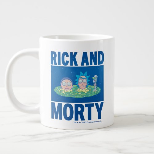 RICK AND MORTY  Peeking Through Portal Giant Coffee Mug