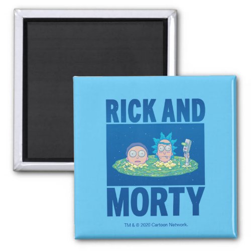 RICK AND MORTY  Peeking Through Portal Magnet