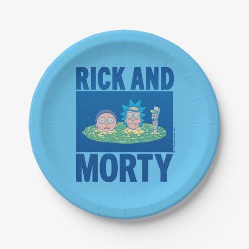 RICK AND MORTY  Peeking Through Portal Paper Plates