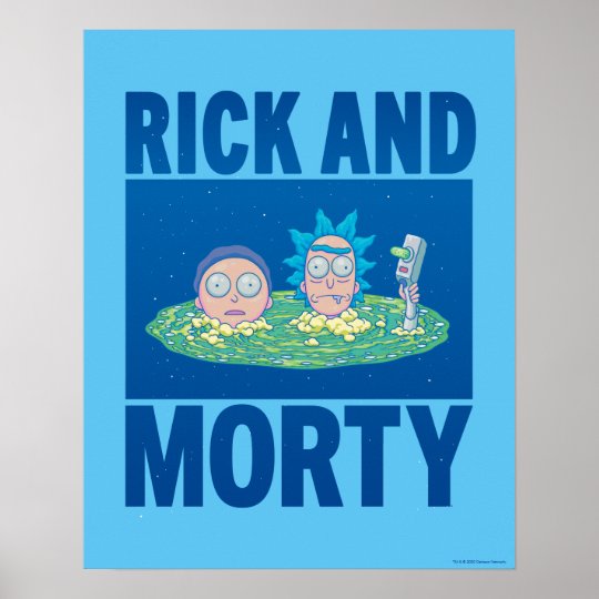 Rick And Morty™ Peeking Through Portal Poster