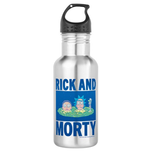 RICK AND MORTY  Peeking Through Portal Stainless Steel Water Bottle