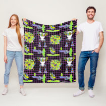 RICK AND MORTY™ | Pickle Rick Portal Pattern Fleece Blanket