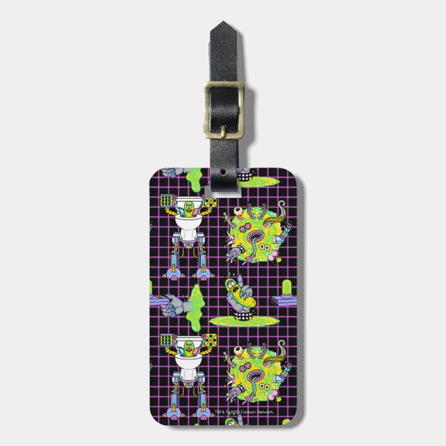 RICK AND MORTY™ | Pickle Rick Portal Pattern Luggage Tag (Front Vertical)
