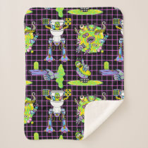 RICK AND MORTY™ | Pickle Rick Portal Pattern Sherpa Blanket