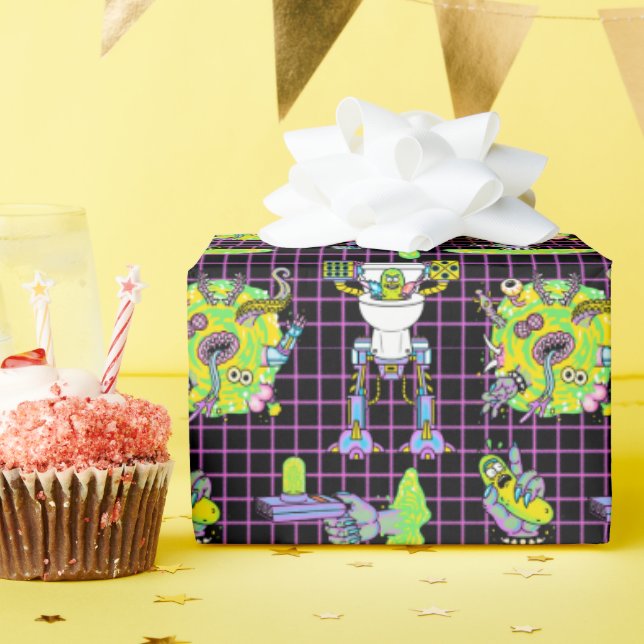 RICK AND MORTY™ | Pickle Rick Portal Pattern Wrapping Paper (Birthday Party)