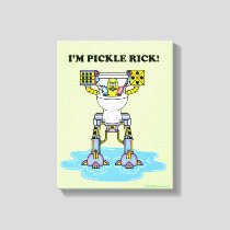 RICK AND MORTY™ | Pickle Rick Toilet Mech Canvas Print