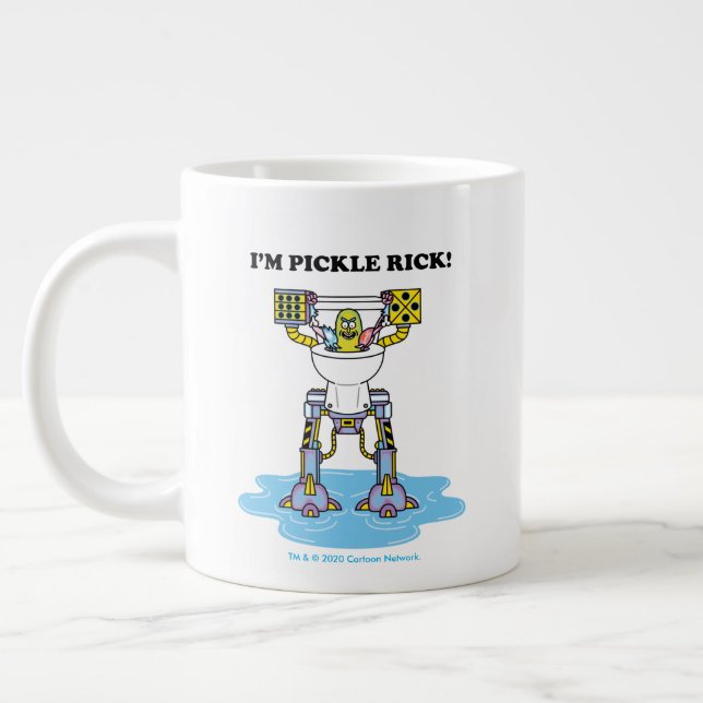 RICK AND MORTY™ | Pickle Rick Toilet Mech Giant Coffee Mug (Left)