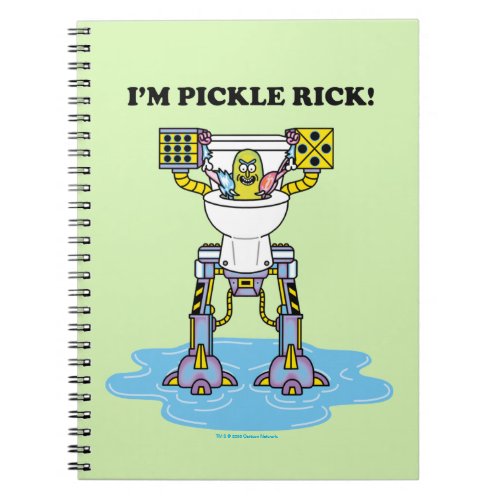 RICK AND MORTY  Pickle Rick Toilet Mech Notebook