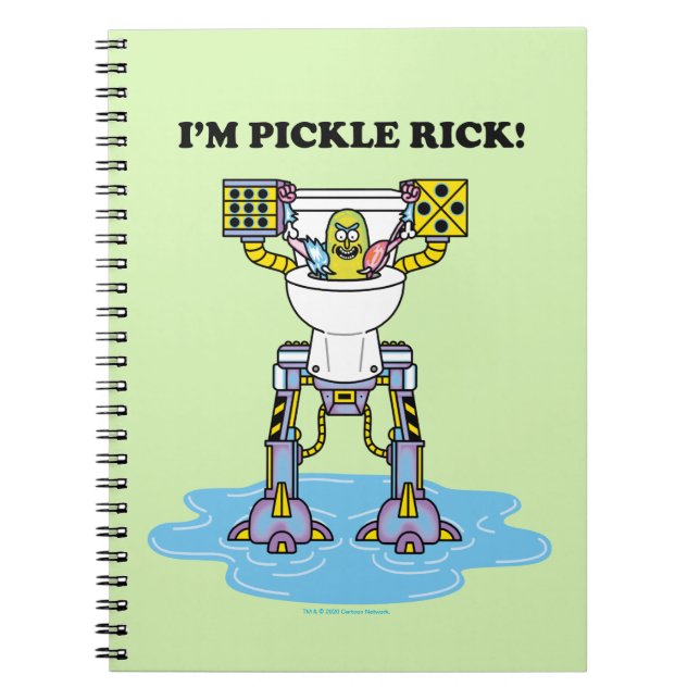 RICK AND MORTY™ | Pickle Rick Toilet Mech Notebook (Front)