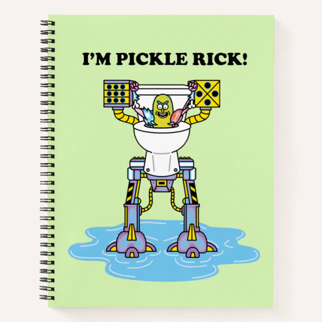 RICK AND MORTY™ | Pickle Rick Toilet Mech Notebook | Zazzle