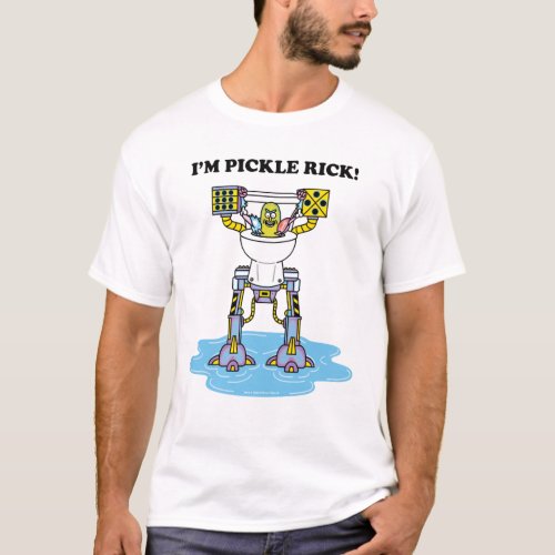 RICK AND MORTY  Pickle Rick Toilet Mech T_Shirt