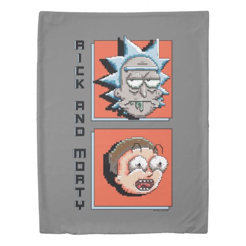 RICK AND MORTY  Pixelverse Panel Graphic Duvet Cover