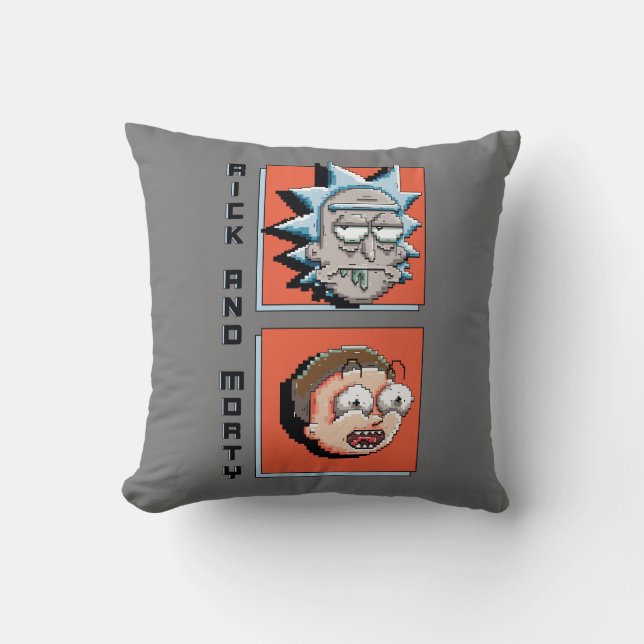 RICK AND MORTY™ | Pixelverse Panel Graphic Throw Pillow (Front)