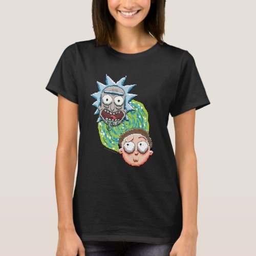 RICK AND MORTY  Pixelverse Portal Graphic T_Shirt