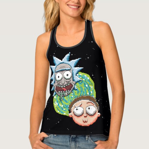 RICK AND MORTY  Pixelverse Portal Graphic Tank Top