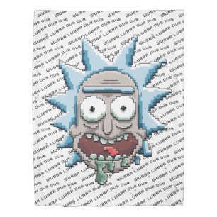 RICK AND MORTY™   Pixelverse Rick Drooling Head Duvet Cover