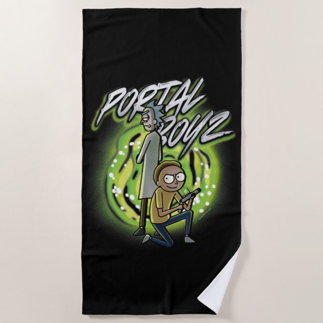 Rick and Morty - Portal Boyz Beach Towel (Front)