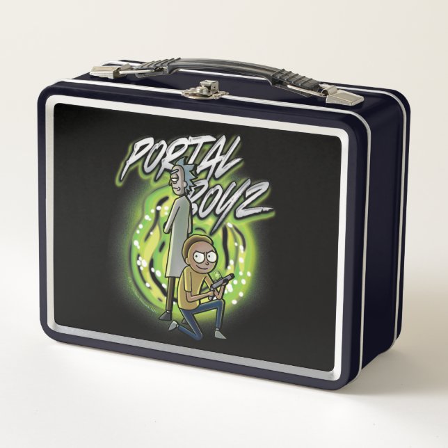 Rick and Morty - Portal Boyz Metal Lunch Box (Front)