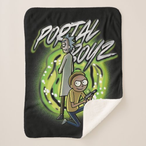 Rick and Morty _ Portal Boyz Sherpa Blanket