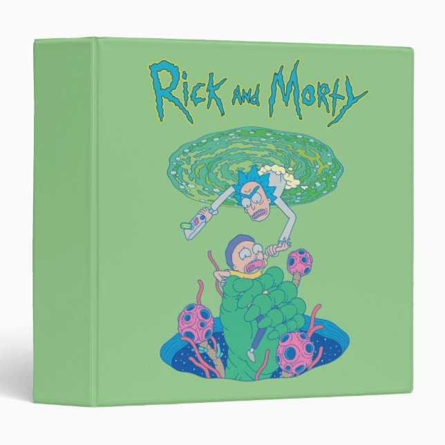 RICK AND MORTY™ | Portal Rescue 3 Ring Binder (Front/Spine)