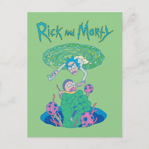 RICK AND MORTY  Portal Rescue Invitation Postcard