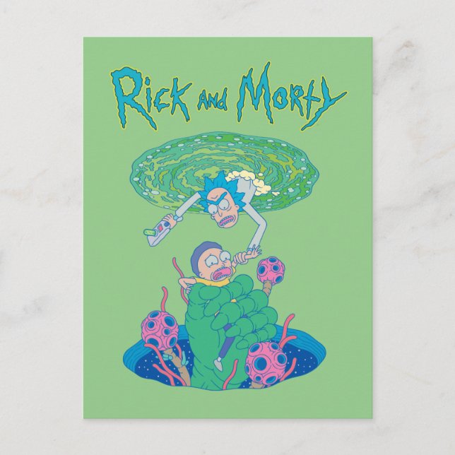 RICK AND MORTY™ | Portal Rescue Invitation Postcard (Front)