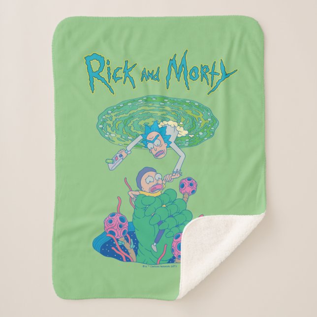 RICK AND MORTY™ | Portal Rescue Sherpa Blanket (Front)