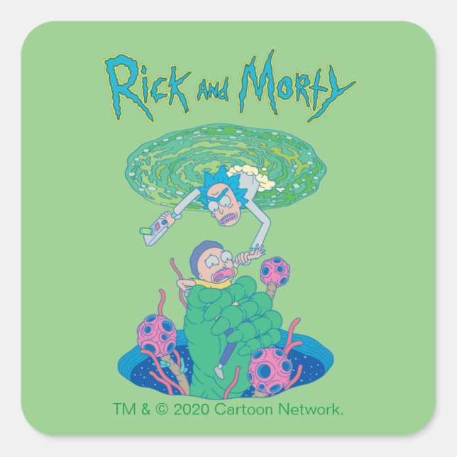 RICK AND MORTY™ | Portal Rescue Square Sticker (Front)