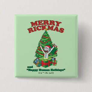 Rick and Morty Portal Rick Merry Rickmas Button