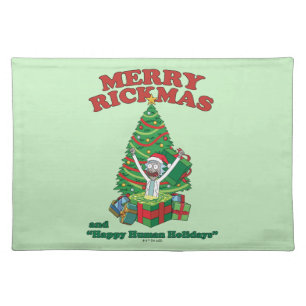 Rick and Morty Portal Rick Merry Rickmas Cloth Placemat
