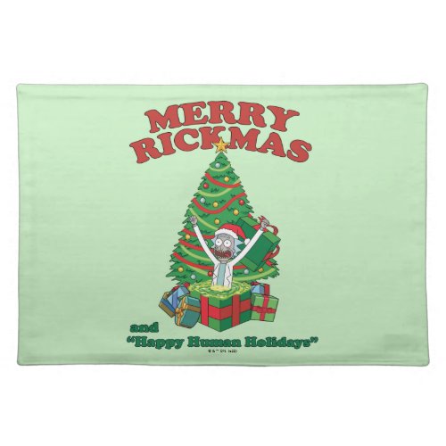 Rick and Morty  Portal Rick Merry Rickmas Cloth Placemat