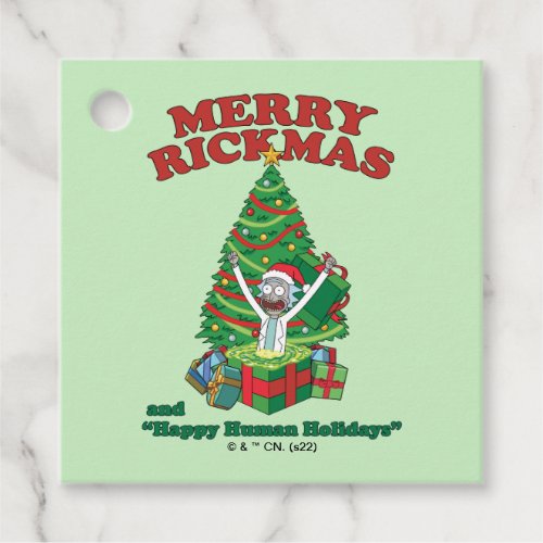 Rick and Morty  Portal Rick Merry Rickmas Favor Tags