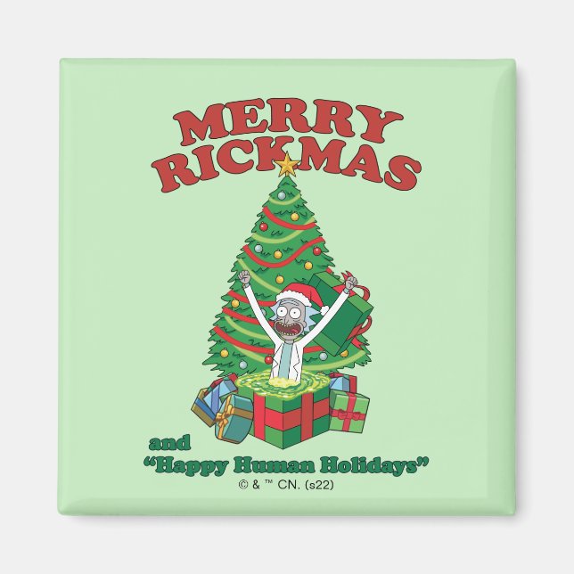 Rick and Morty | Portal Rick Merry Rickmas Magnet (Front)