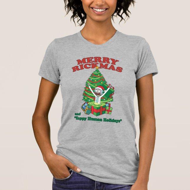 Rick and Morty | Portal Rick Merry Rickmas T-Shirt (Front)
