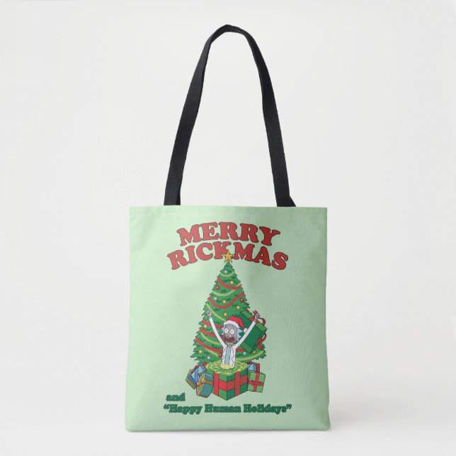 Rick and Morty | Portal Rick Merry Rickmas Tote Bag (Front)