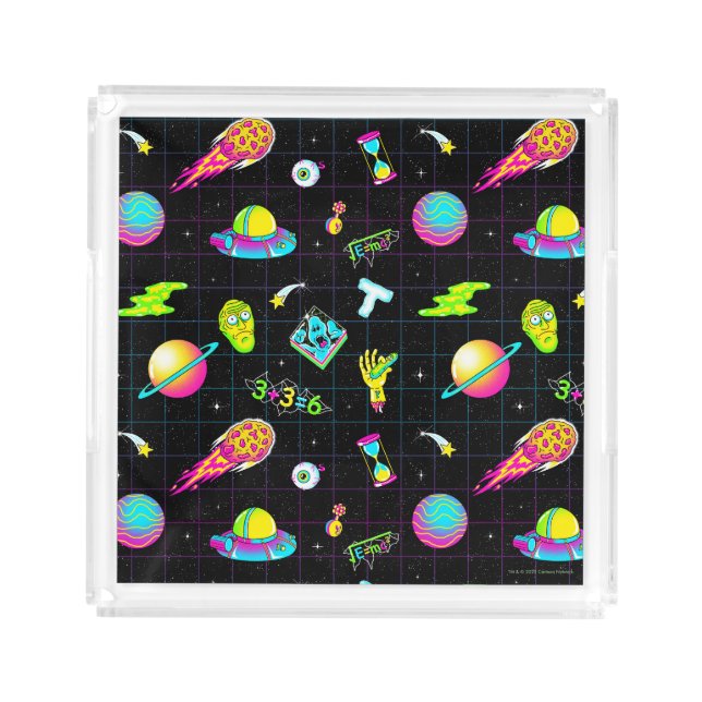 RICK AND MORTY™ | Psychedelic Season 3 Pattern Acrylic Tray (Front)