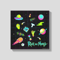 RICK AND MORTY™ | Psychedelic Season 3 Pattern Canvas Print