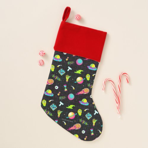 RICK AND MORTY  Psychedelic Season 3 Pattern Christmas Stocking
