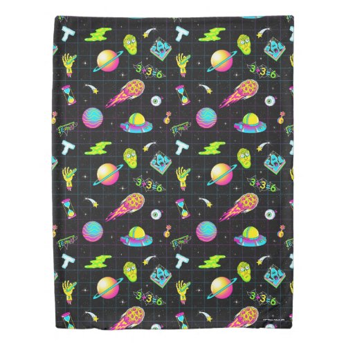 RICK AND MORTY  Psychedelic Season 3 Pattern Duvet Cover