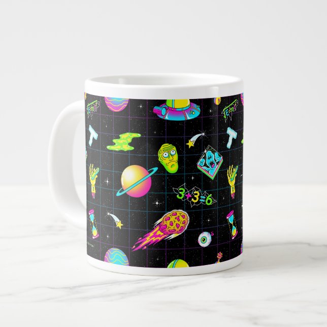 RICK AND MORTY™ | Psychedelic Season 3 Pattern Giant Coffee Mug (Front Left)