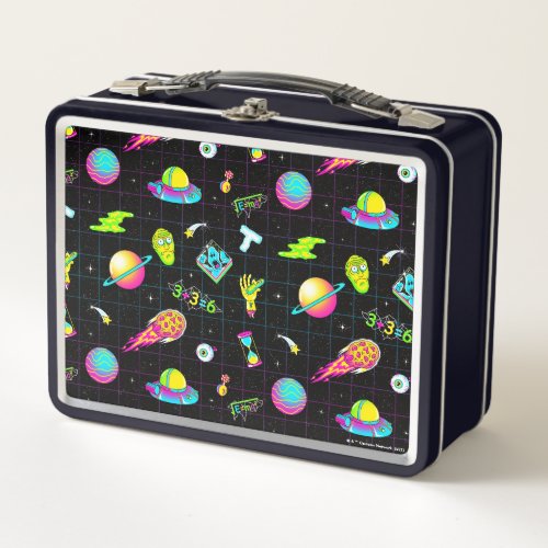 RICK AND MORTY  Psychedelic Season 3 Pattern Metal Lunch Box