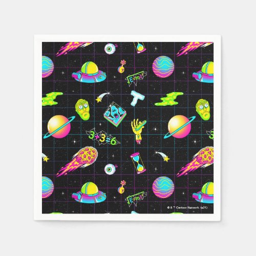 RICK AND MORTY  Psychedelic Season 3 Pattern Napkins