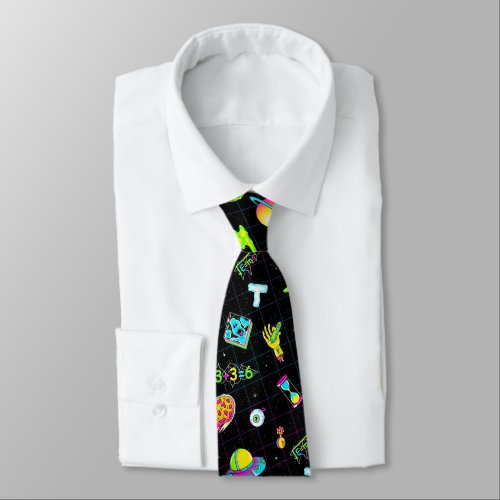 RICK AND MORTY  Psychedelic Season 3 Pattern Neck Tie