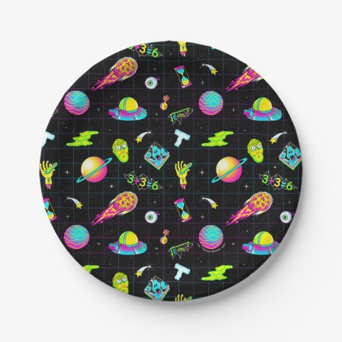 RICK AND MORTY  Psychedelic Season 3 Pattern Paper Plates