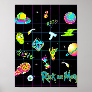 RICK AND MORTY™ Psychedelic Season 3 Pattern Poster