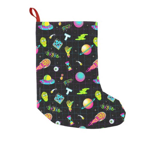 RICK AND MORTY  Psychedelic Season 3 Pattern Small Christmas Stocking