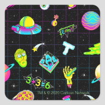 RICK AND MORTY™ | Psychedelic Season 3 Pattern Square Sticker