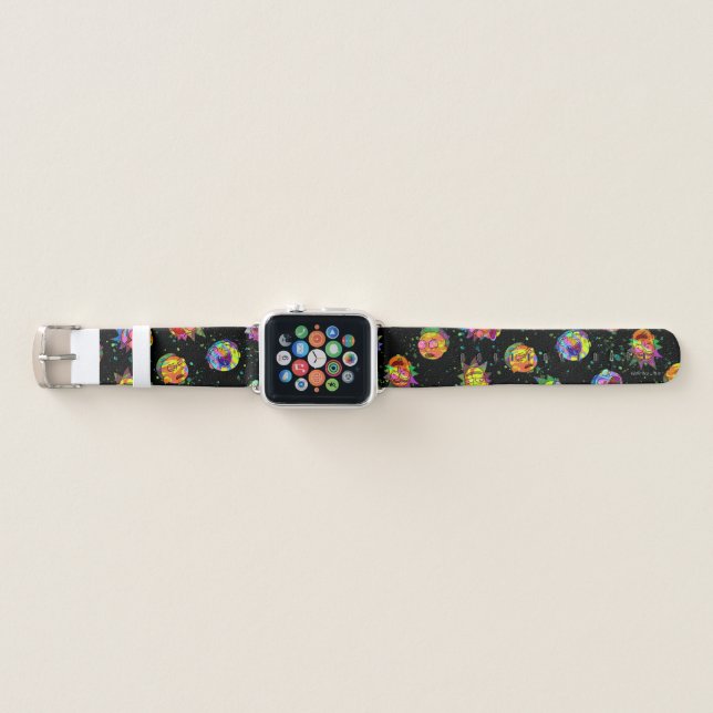 RICK AND MORTY Psychedelic Swirl Pattern Apple Watch Band Zazzle