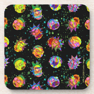 RICK AND MORTY™ Psychedelic Swirl Pattern Beverage Coaster