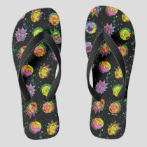 RICK AND MORTY™ | Psychedelic Swirl Pattern Flip Flops